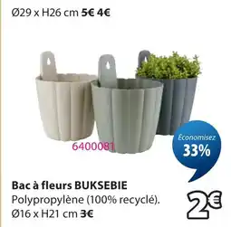 JYSK Bac à fleurs buksebie offre