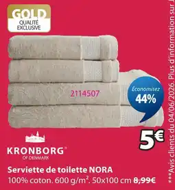 JYSK Krnonborg serviette de toilette nora offre