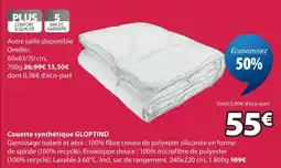 JYSK Couette synthétique gloptind offre