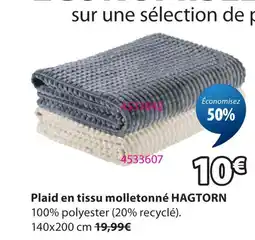 JYSK Plaid en tissu molletonné hagtorn offre
