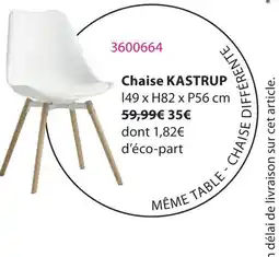 JYSK Chaise kastrup offre