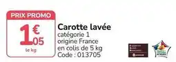 Promocash Promo - carotte lavée offre