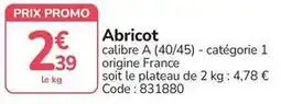 Promocash Promo - abricot offre