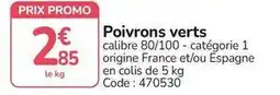 Promocash Promo - poivrons verts offre