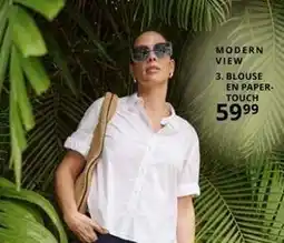 Ulla Popken Modern view 3. blouse en paper touch offre