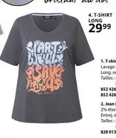 Ulla Popken Well - t-shirt long offre