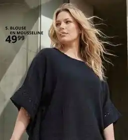 Ulla Popken Blouse en mousseline offre