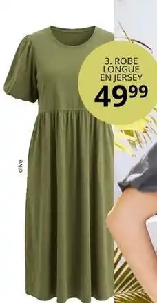 Ulla Popken Robe longue en jersey offre