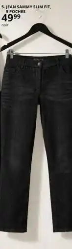 Ulla Popken Jean sammy slim fit, 5 poches offre