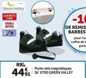 Roady Green valley porte-skis magnétiques sk x700 offre