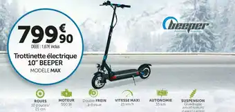 Roady Beeper trottinette électrique 10’’ beeper modèle max offre