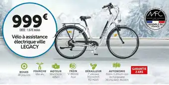 Roady Legacy vélo à assistance électrique ville offre