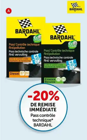 Roady Bardahl bon plan sur le pass contrôle technique* bardahl offre