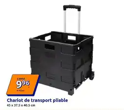 Action Chariot de transport pliable offre