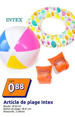 Action INTEX Article de plage Intex offre