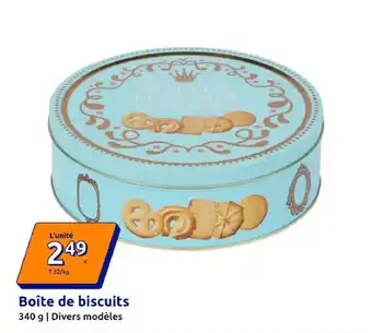 Action Boîte de biscuits offre