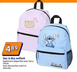 Action Sac à dos enfant offre