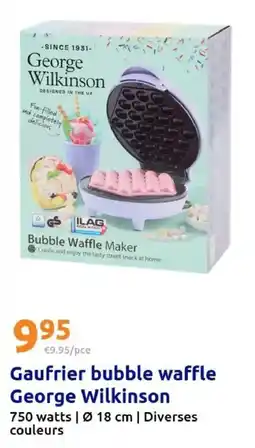 Action George Wilkinson Gaufrier bubble waffle offre