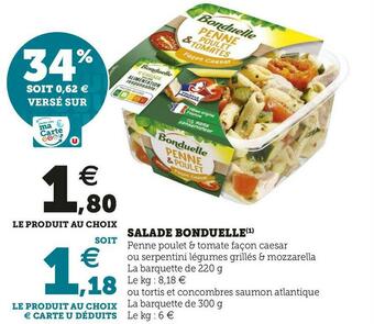 U Express Bonduelle salade offre