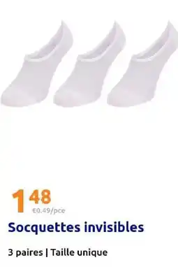 Action Socquettes invisibles offre