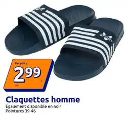 Action Sport claquettes homme offre