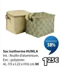 JYSK HUMLA Sac isotherme offre