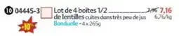 Maximo Bonduelle lentilles cuites offre