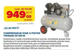 Prolians LACME COMPRESSEUR D'AIR À PISTON offre