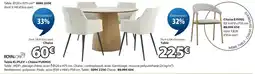 JYSK ROYAL OAK Table KLIPLEV + Chaise PURHUS offre