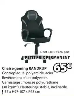 JYSK RANDRUP Chaise gaming offre