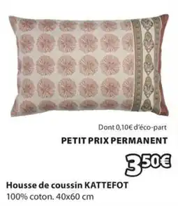 JYSK KATTEFOT Housse de coussin offre