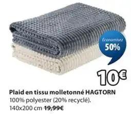 JYSK HAGTORN Plaid en tissu molletonné offre
