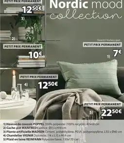JYSK POPPEL Housse de coussin offre