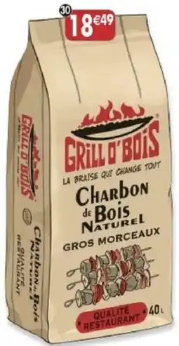 Maximo Grill d'Bois Charbon de Bois Naturel offre