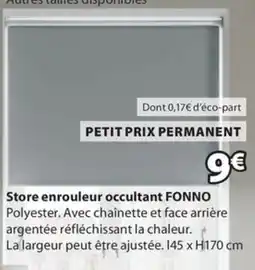 JYSK FONNO Store enrouleur occultant offre
