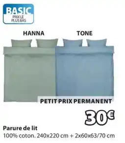 JYSK BASIC Parure de lit offre