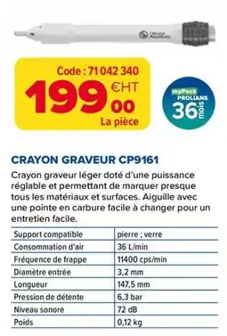 Prolians PROLIANS Crayon graveur CP9161 offre
