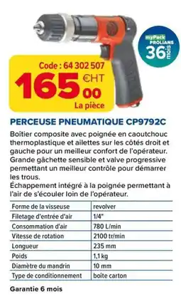 Prolians PROLIANS PERCEUSE PNEUMATIQUE CP9792C offre