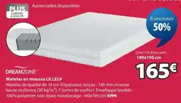 JYSK DREAMZONE Matelas en mousse LILLELV offre