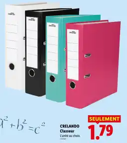 Lidl Crelando classeur offre