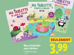 Lidl Bloc d’activités avec stickers offre