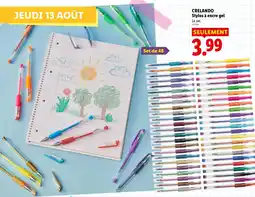 Lidl Crelando stylos à encre gel offre