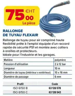 Prolians RALLONGE DE TUYAU FLEXAIR offre