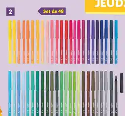Lidl Crelando feutres offre