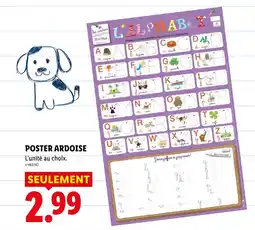Lidl Poster ardoise offre