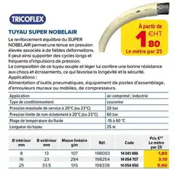 Prolians Tricoflex tuyau super nobelair offre