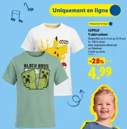 Lidl Lupilu t-shirt enfant offre