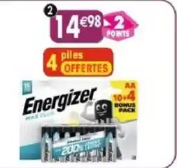 Maximo Energizer piles offre