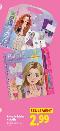 Lidl Forever livre de loisirs créatifs offre
