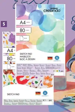 Lidl Crelando bloc à dessin offre